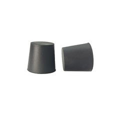Tapered Plugs Rubber Bungs Stoppers Laboratory SOLID Stoppers Black Various Size