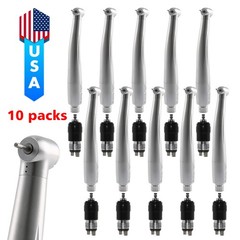 10*NSK Style Dental High Speed Handpiece Push Button 4 Hole Quick Coupler YBNK4