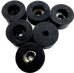 Screw on Rubber Bumper Pad Has 3/16″ Screw Hole – 1″ Pad, 1/2 Tall – Free Ship!