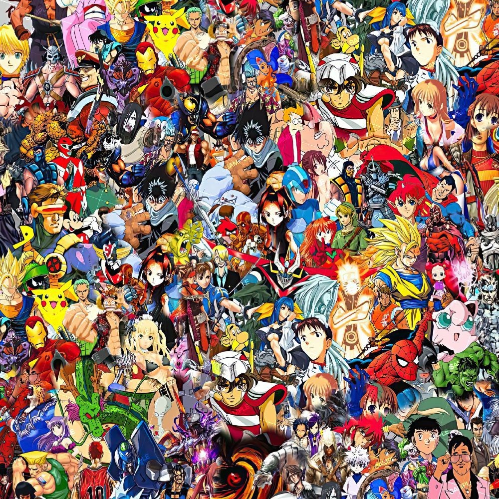 Cartoon Characters 32 – 20″x 38″ Hydrographic Film Hydro Dipping