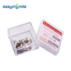 50Pcs Dental Metal Matrices Matrix Band Sectional Contoured Refill S/M/L 50μm
