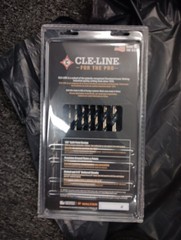 Cle-Line 18 Piece Black & Gold Drill Bit Set C18132 135 Split Point New