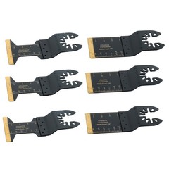 50 PCS Titanium Oscillating Tool Blades Curved Edge Oscillating Saw Blade Kit