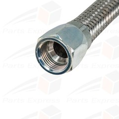 Flexible Stainless Steel Hose for High Pressure Steam Service [1/2″ NPT x 36″ L]
