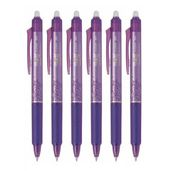 30ct Pilot FriXion Clicker Pens Purple 0.5mm Erasable Gel Retractable Fine Point