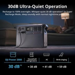 DJI Power 2000 Portable Power Station 2048Wh 3000W Solar Generator Backup UPS