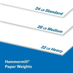 Hammermill Premium Printer Paper, 24lb,8.5×11,White,1 Ream ,500 Sheets.