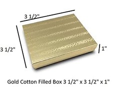 12 Pack Cotton filled Gold Foil Paper Cardboard 1 Count (Pack of 12),
