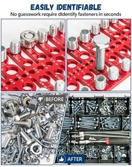 55 Nut and Bolt Thread Checker Thread Checker Standard and Metric Bolt…