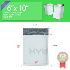 #0 6×10 6×9 Poly Bubble Mailer Padded Envelope Shipping Bags 25,50,100,250,500