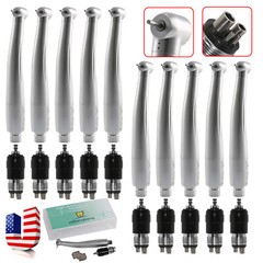 USA Yabang Dental High Speed Handpiece + 4 Hole Quick Coupler Compatible NSK