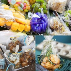 Cellophane Treat Bags 4×9 Inch 300 PCS Twist Ties 1.4 Mil Thick Candy Bakery