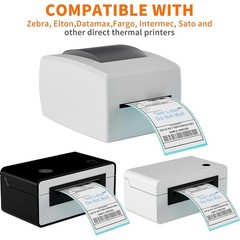 4″ x 6″ Fanfold Direct Thermal Shipping Labels for Zebra and Rollo Printers USA