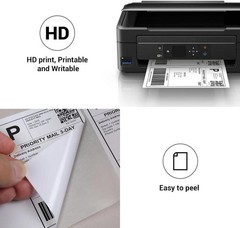1000 8.5″x5.5″ Address Shipping Labels Half Sheet Self Adhesive 2 Per Sheet UPS