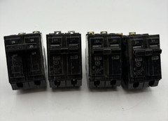 GE RT-660, 20 & 25 Amp, 2-Pole Units, Type THQB Circuit Breaker BUNDLE of 4