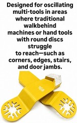 Oscillating Corner Diamond Grinding Tools 16#M -Pro Grade-