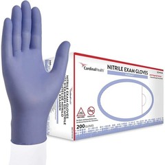 Disposable Nitrile Gloves, M, Non‑Sterile, Powder‑Free, Latex‑Free, 1 Box of 200