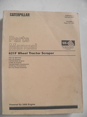 CAT Caterpillar 621F TRACTOR SCRAPER PARTS MANUAL 4SK1-up 5JK scraper VOLUME 2