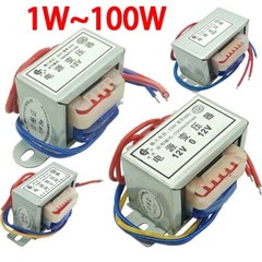 1W~100W Power Transformer AC 110V/220V/380V IN 6V-36V Out Single/ Dual Output