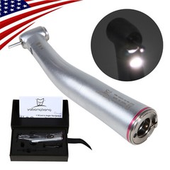 Dental 1:5 Increasing LED Fiber Optic Contra Angle Handpiece Push E-type YBB-W5