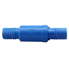 1 In. Barb Insert Blue Twister Polypropylene Telescoping Poly Pipe Repair Coupli