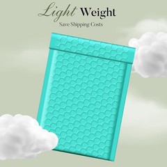 Poly Bubble Mailer 4×8″ 200pcs Small Padded Envelope Mailing Bags 4×7 Teal #000