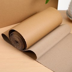 Corrugated Cardboard Roll 12×197 Inch Single Face Craft Paper Packing Wrap