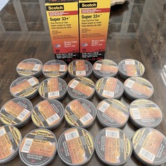 (20 ROLLS) 2PK Scotch 3M Super 33+ Vinyl Electrical Tape 06133 52FT NEW Fast 📦