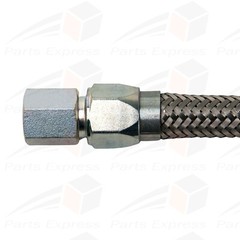 Flexible Stainless Steel Hose for High Pressure Steam Service [1/2″ NPT x 36″ L]