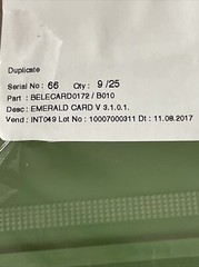 🆕️ACG BELECARD0172/B010 EMERALD CARD V3.1.0.1 FAST SHIPPING!+WARRANTY