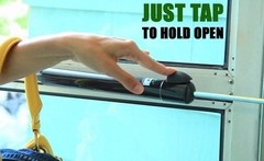 Door Closer Plastic White Standard-Duty Smooth Hold Open Easy Installation