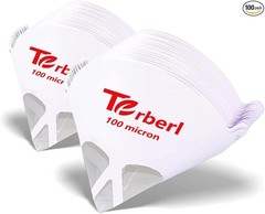 100 Pack 100 Micron Paint Cone Paint Strainers, 100 Micron Pain Size: 100 Pack