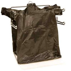 Black T-Shirt Carryout Bags, 11.5″ x 6.5″ x 22″ 1000 ct.