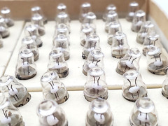 Box of 100 Miniature Lamps 224 2.15 Volt Single Contact Hong Kong