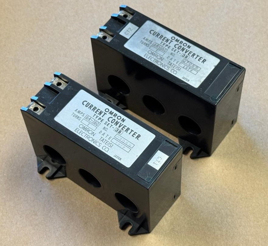 LOT OF 2: OMRON CURRENT CONVERTER TYPE SET-3B 64-160A