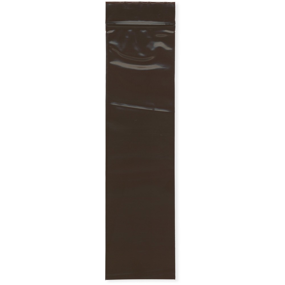 Plymor 2.5″ x 9″, 3 Mil Amber UV Zipper Reclosable Plastic Bags