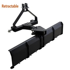 52″ 3-Point Tractor Rear Grading Blade Heavy Duty Steel Scraper for Cat 0 Cat 1