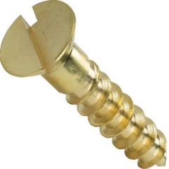 #1 X 1/4″ FLAT HEAD SLOTTED,SOLID BRASS, WOOD SCREWS, SELECT QTY