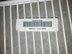 226918-038 True Shelf Genuine OEM TRUE226918-038