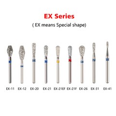 97 Types Dental Super Coarse Diamond FG Burs for High Speed Handpiece 5Pcs/pack
