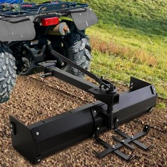 42″ Tow Behind Box Scraper, Heavy Duty Tractor Grader Blade Attachment for Lawn