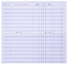 24 PCS Check Registers for Personal Checkbook, Easy to Read Checkbook Register
