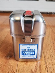 MSA SELF RESCUER RESPIRATOR W-65 W/BELT LOOP # 455299 NIOSH MSHA