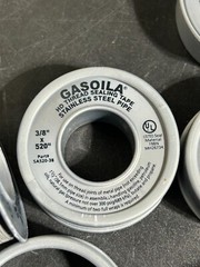 Gasoila Stainless Steel Thread Tape SA520-1 1/2″ in x 520″ QTY (6) ROLLS