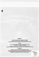 300 10×15 Suffocation Warning Clear Poly Self Seal Bags 1.5 mil Mailers