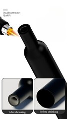 4:1 Black Heat Shrink Tubing Dual Wall Adhesive Glue tube Marine waterproof