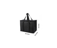 X-Large Reusable and Insulated Cooler Bag – Black (2-PACK)