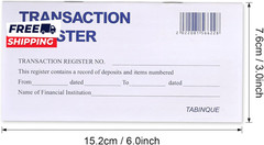 24 PCS Check Registers for Personal Checkbook Easy to Read Checkbook Register