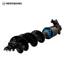 Mini Excavator Attachment Hydraulic Auger High Rotating Speed High Compatibility