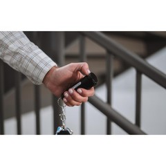 Sabre Red F15-BUSG Pepper Gel Black Aluminum/Plastic Flip Top Keychain